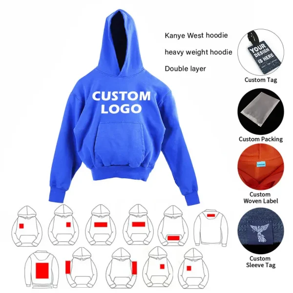 Unisex Acid Wash Hoodie 1:1 Print Casual Knitted Material Rhinestone Autumn Season Hooded Collar - Image 6