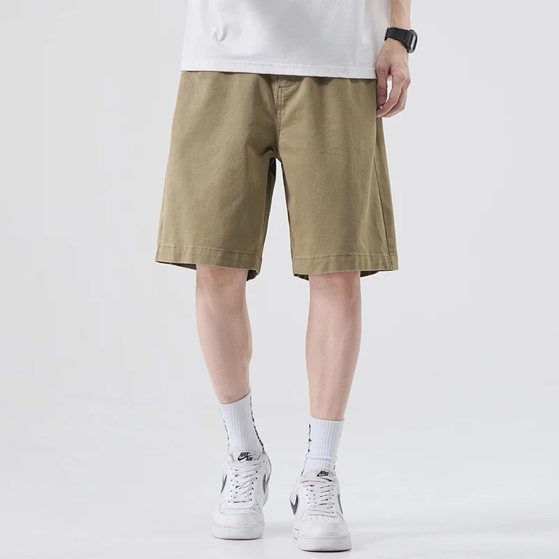 Men’s Summer Casual  Solid Color Hot Shorts 2025 Summer Woven Sports Shorts for Men Shorts De Hombre