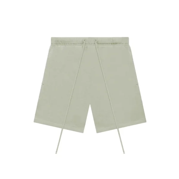 American Summer Men's Gym Shorts Plus Size Casual Sports Hot Shorts Washed Decoration Knitted Cotton Mid Waist Elastic Solid - Image 3