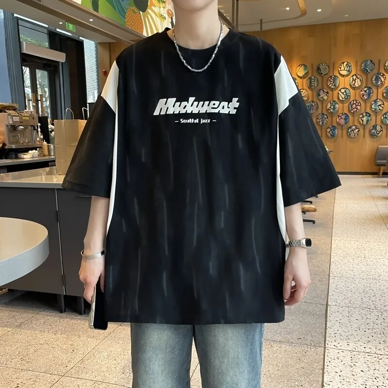 2025 Men’s High Quality Breathable Casual T-Shirt Organic Cotton with Digital Printing Bulk T-Shirts