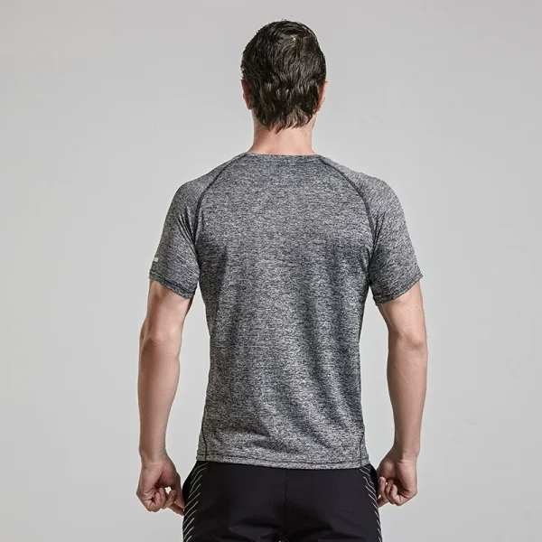 Men's 200 Grams Gym T-Shirt Quick Dry Breathable Anti-Wrinkle Casual Oversized Fit Trendy Fitted Design Knitted Fabric Formal - Image 4