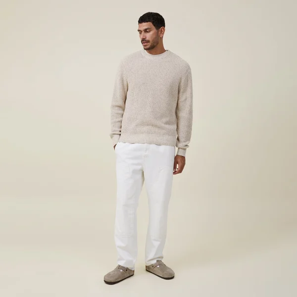 Autumn Winter 100% Cotton Men's Sweater 2025 Casual Style Oversized Sports Sweater for Men - Image 5