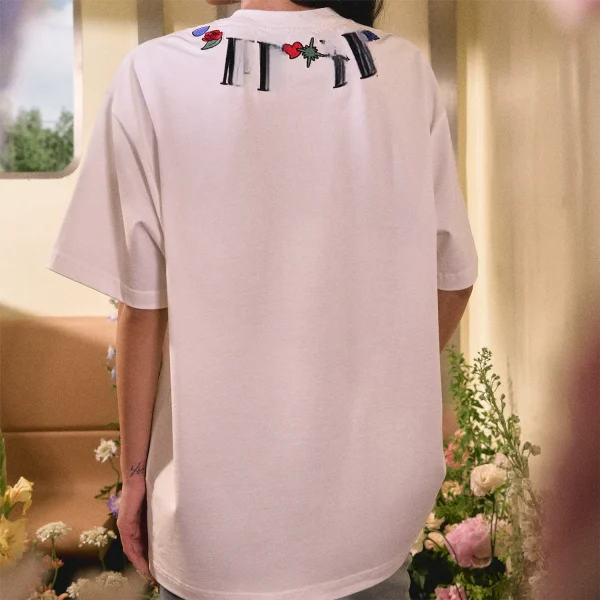 2025 American Women's 100% Cotton Trendy Casual T-Shirt Heavyweight T-Shirts Pour Femmes - Image 2