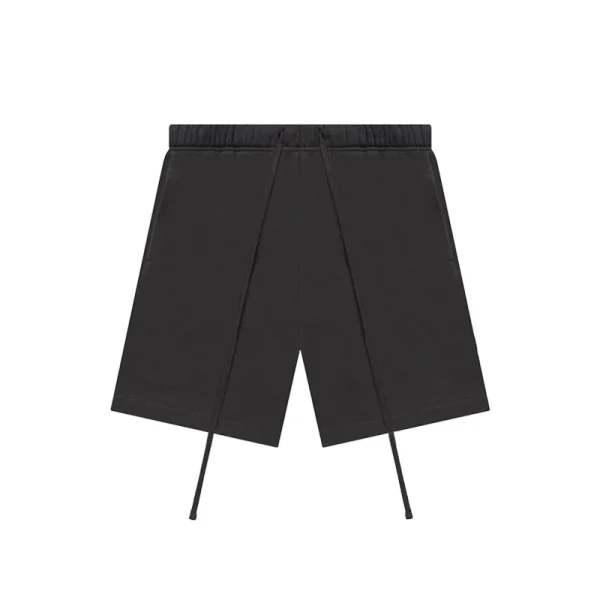 American Summer Men's Gym Shorts Plus Size Casual Sports Hot Shorts Washed Decoration Knitted Cotton Mid Waist Elastic Solid - Image 6