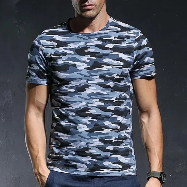 2025 Men's Camouflage T-Shirt Oversized Printed T-Shirt Design Sporty and Casual Tee Tops Breathable Tee Shirt for Men - Image 6