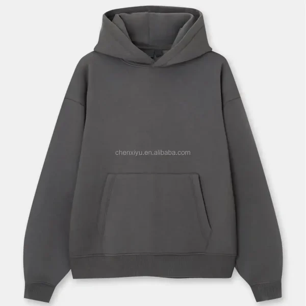 Men's High Quality Plus Size Hoodie Sweatshirt Super Comfortable Crocheted Fleece Printed Pattern Hooded Collar for Autumn Wear - Image 2