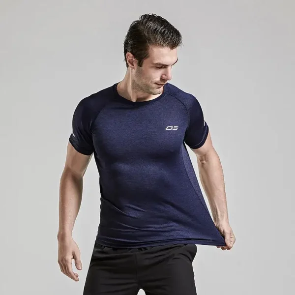 Men's 200 Grams Gym T-Shirt Quick Dry Breathable Anti-Wrinkle Casual Oversized Fit Trendy Fitted Design Knitted Fabric Formal - Image 2