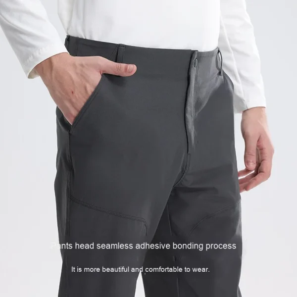 2025 Men's Sports Pants Lightweight Quick-Drying Straight Style for Spring Summer Zipper Fly Closure Outdoor Golf Casual Work - Image 4