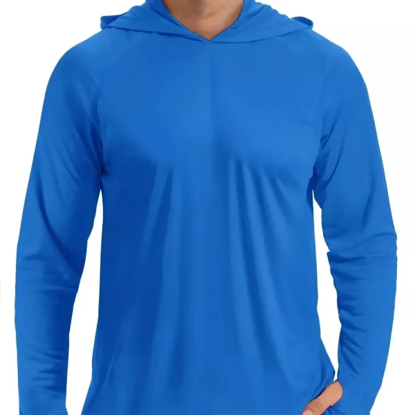 Men's Outdoor UV/UPF 50+ Sun Protection Hooded Sweatshirt Long Sleeve Fishing Oversized Shirt for Summer Season - Image 6