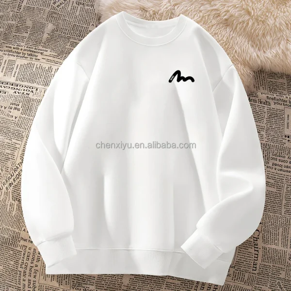 2025 330 GSM Printed Long Sleeve Sweatshirt Oversized Heavy Weight Plus Size Shirts Digital Printing for Autumn Season - Image 2