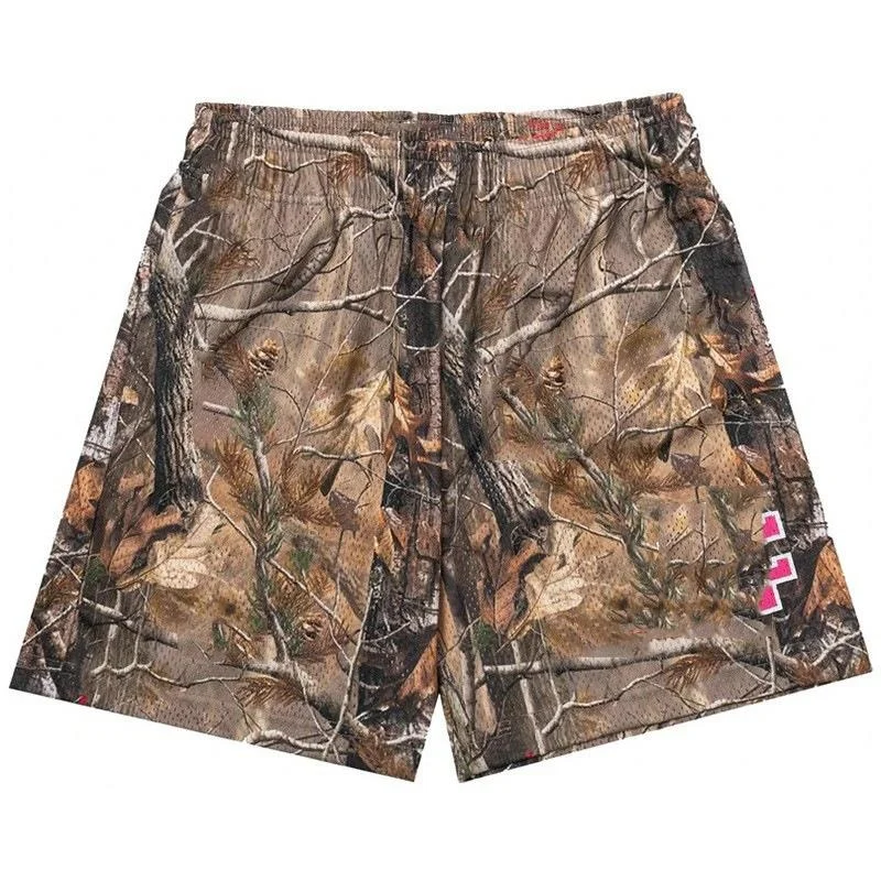 Men’s Casual Muscle Fitness Shorts Hot Print Quarter Pants with Elastic Waist Closure Knitted 100% Polyester Hot Shorts