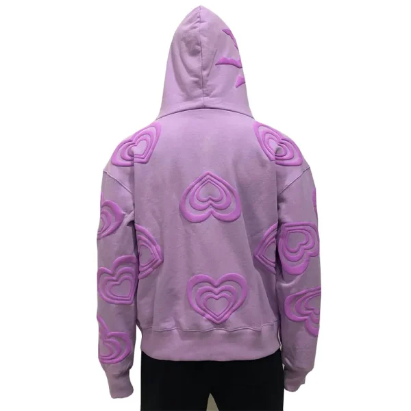 Women's Puff Printing Hoodie Oversized Pullover 2025 American European Trendy Sweatshirt for Women - Image 5