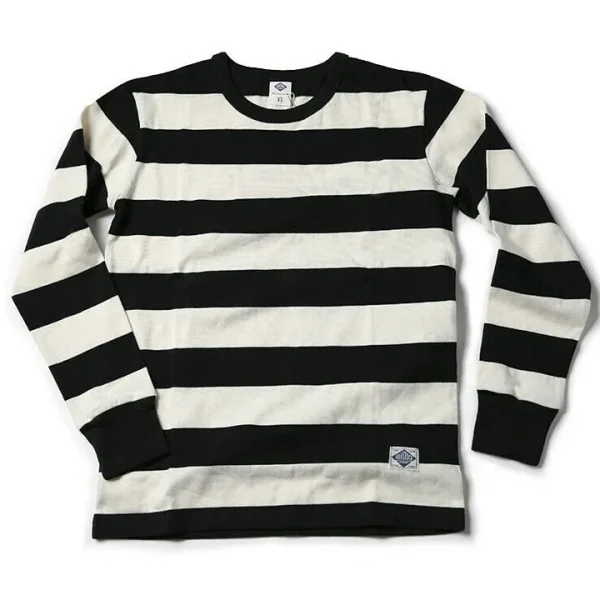 Design Men's Long Sleeve T-Shirts O-Neck T-Shirts  100% Cotton Knitted Stripe Printed  Oversized  T-Shirt for Men - Image 3