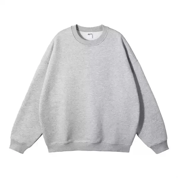 Autumn and Winter Trendy Men's Sweatshirt Fleece Thick Oversized Crew Neck 3D Embroidery New Style Clothing - Image 5