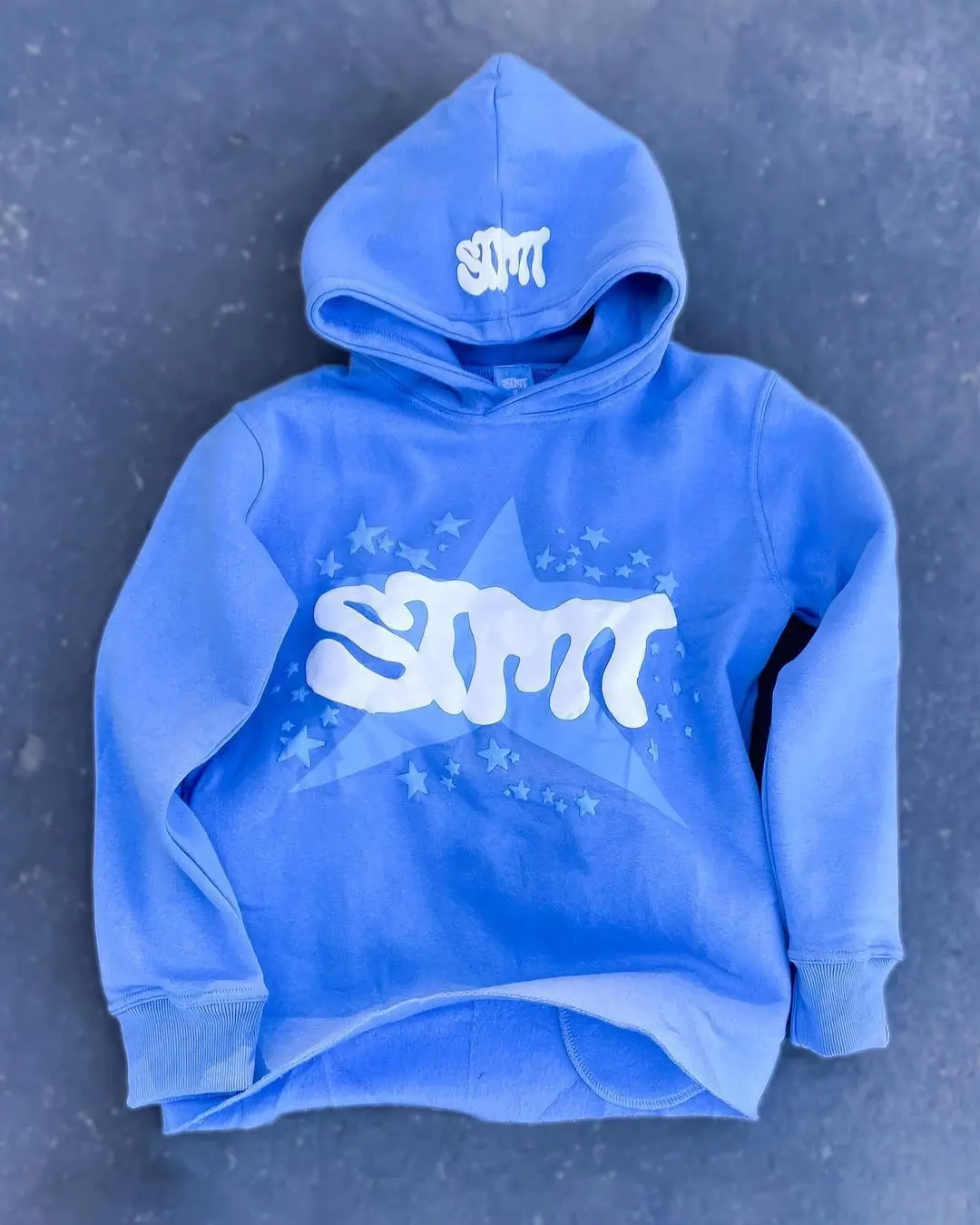 Unisex Acid Wash Hoodie 1:1 Print Casual Knitted Material Rhinestone Autumn Season Hooded Collar