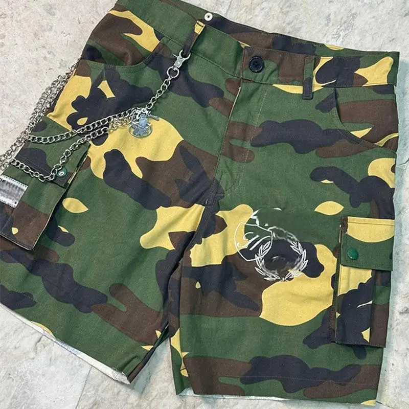 Design Men’s Camo Cargo Shorts Hot Shorts with Zipper Fly Woven Casual Style