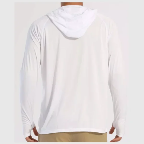 Men's Outdoor UV/UPF 50+ Sun Protection Hooded Sweatshirt Long Sleeve Fishing Oversized Shirt for Summer Season - Image 2