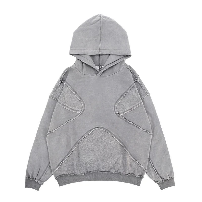 2025 Autumn Winter Collection Trendy Men’s Clothing Hooded Long Jacket Solid Color Digital Men’s Personality Reversal