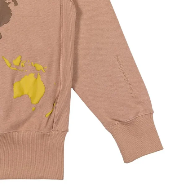 Unisex Acid Wash Hoodie with Rhinestone 1 to 1 Print Autumn Season Hooded Collar Knitted Material - Image 4