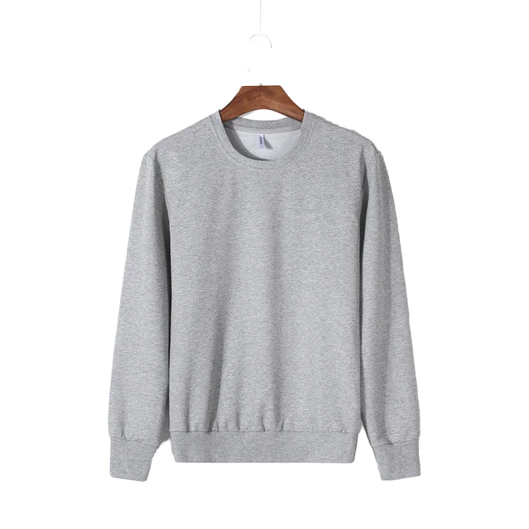 2025 Men’s Trend Embroidered Oversized Casual Long Sleeve T-Shirt Solid Pattern Cotton Bamboo Fiber 200 Grams Knitted Fabric