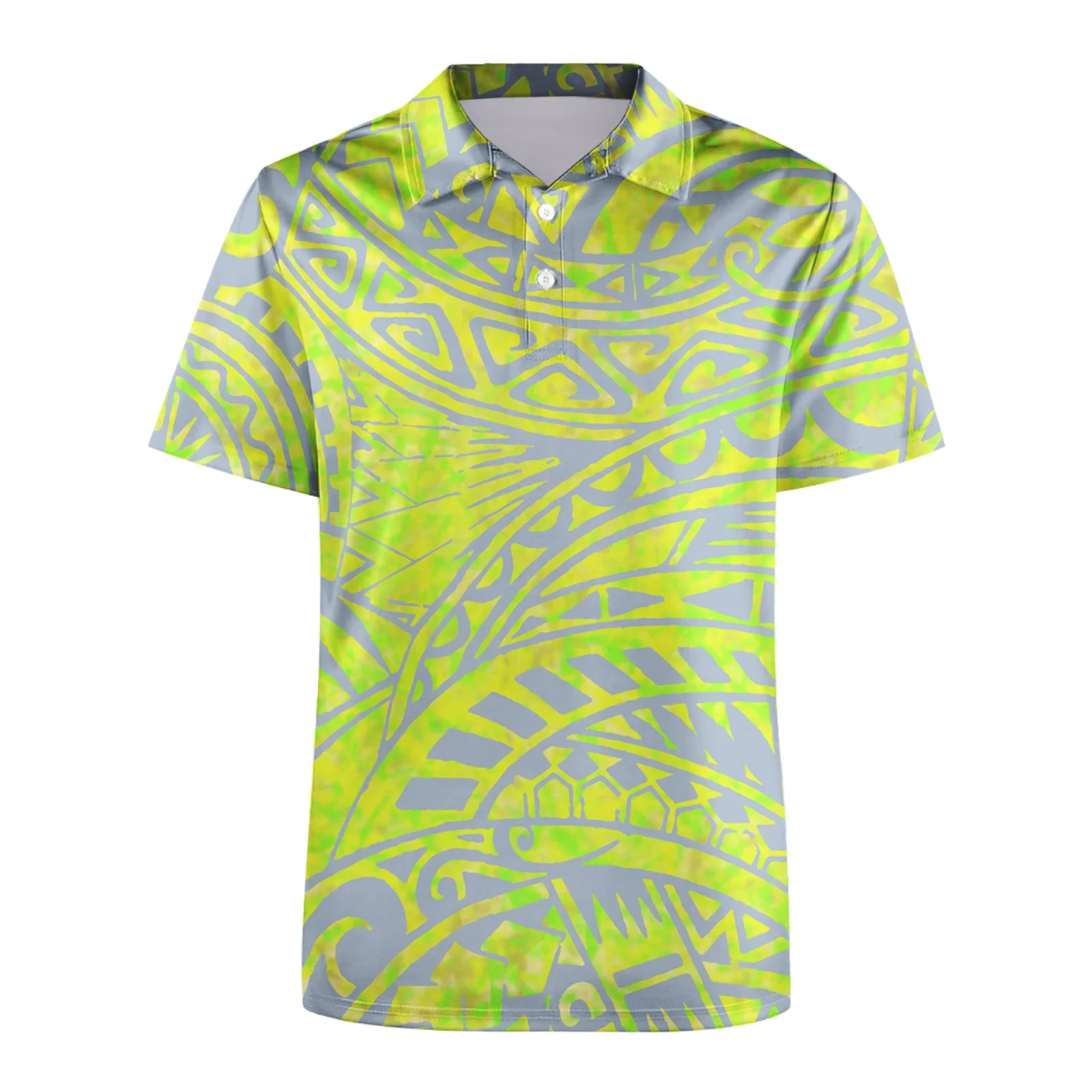 Men’s Short Digital Print for Polo Shirt Comfortable Anti-Wrinkle Breathable Spandex Embroidered Knitted Fabric