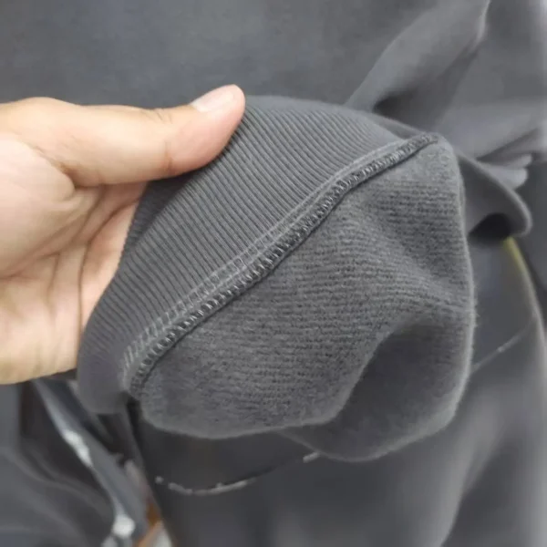 Autumn and Winter Trendy Men's Sweatshirt  Thick Oversized Crew Neck 3D Embroidery New Style Clothing - Image 3