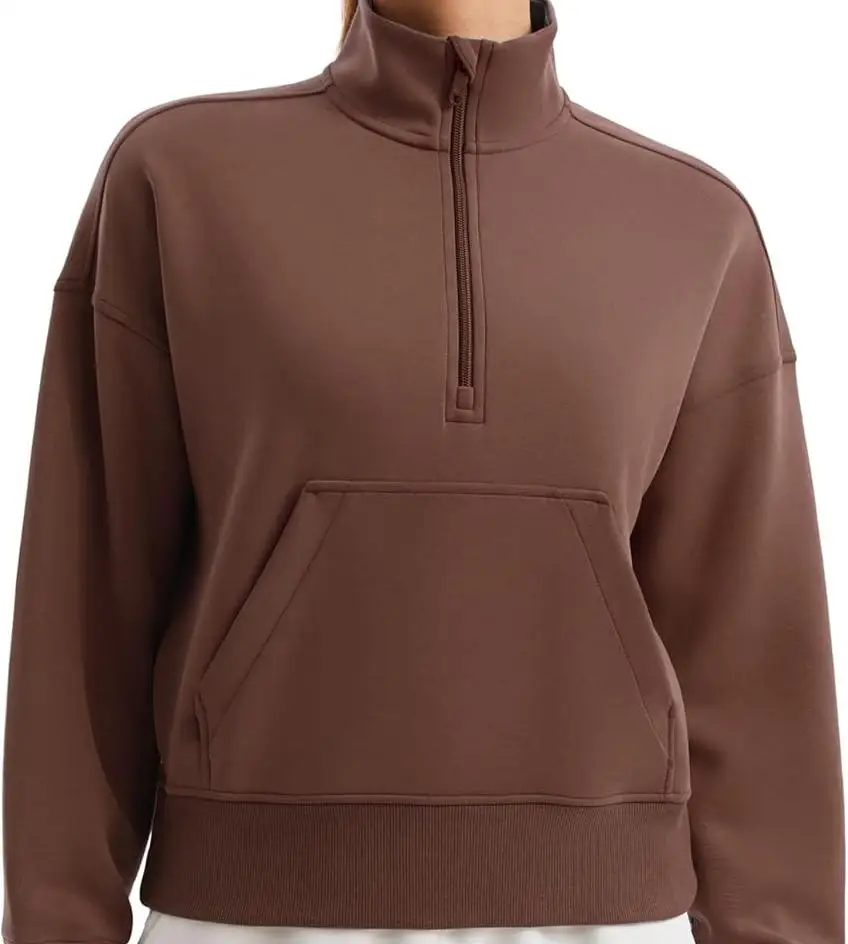 American European Size Sweatshirt Cotton  Heavyweight  Autumn Winter Tops Jacket Drop Shoulder Women’s Sweatshirt