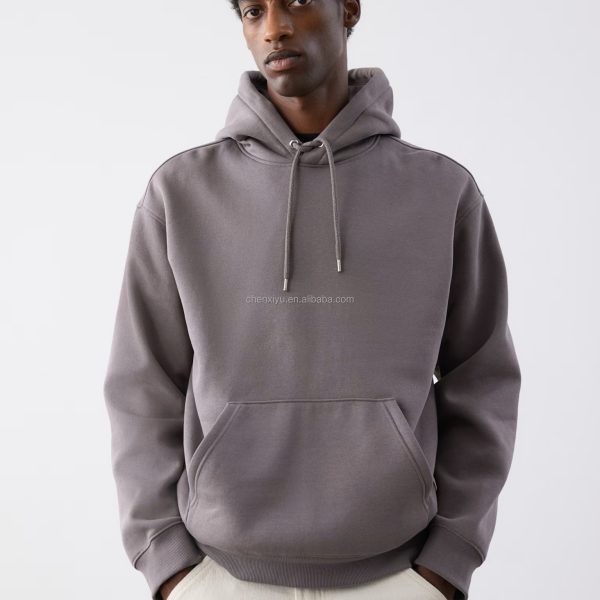 Luxury Men's Oversize Heavy Weight Hoodie with Loose Fitting Kapuzenpullover Street Wear Hooded Pullover for Winter - Image 5
