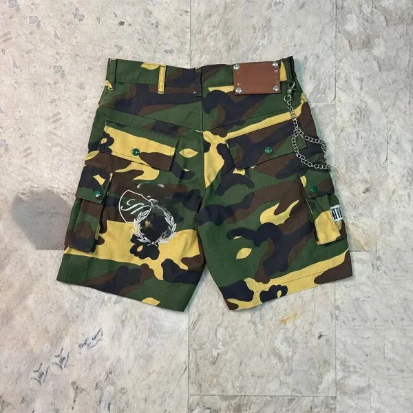 Design Men's Camo Cargo Shorts Hot Shorts with Zipper Fly Woven Casual Style - Image 2