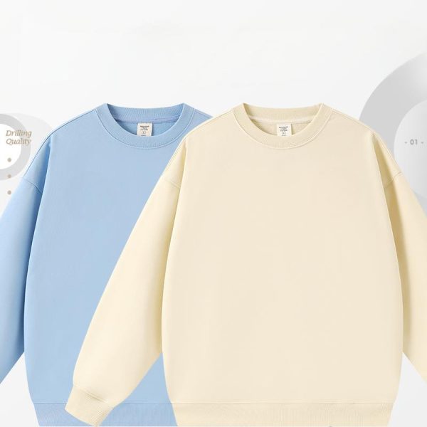 Heavyweight Pullover Fleece Hoodie for Men Women Vintage Oversized Design Solid Pattern Digital Autumn Appropriate - Image 2