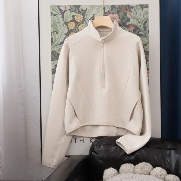 American European Size Sweatshirt Cotton  Heavyweight  Autumn Winter Tops Jacket Drop Shoulder Unisex Sweatshirt - Image 5