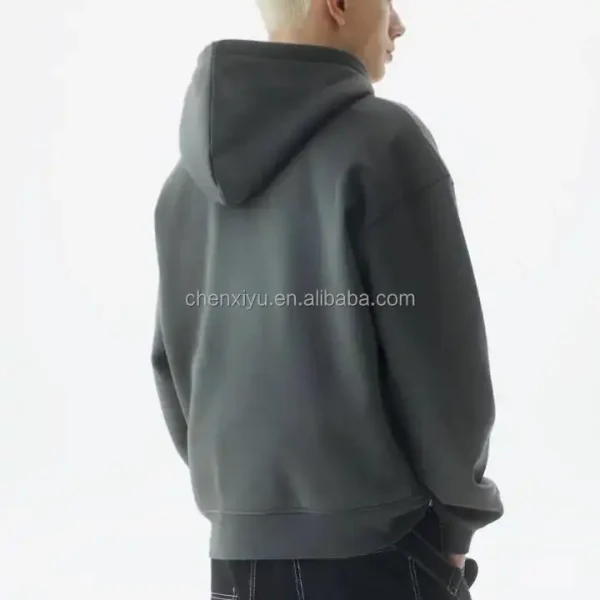 Men's High Quality Plus Size Hoodie Sweatshirt Super Comfortable Crocheted Fleece Printed Pattern Hooded Collar for Autumn Wear - Image 3