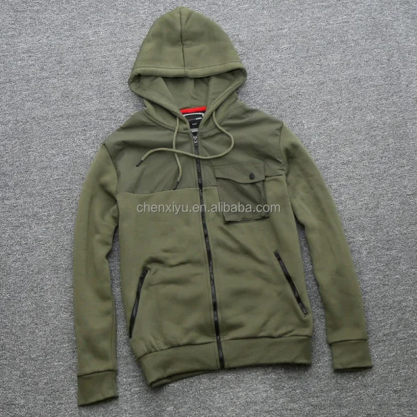 Luxury Men's Oversize Heavy Weight Hoodie Jacket Kapuzenpullover Baggy Coat Patched Pocket Hooded Collar for Winter - Image 2