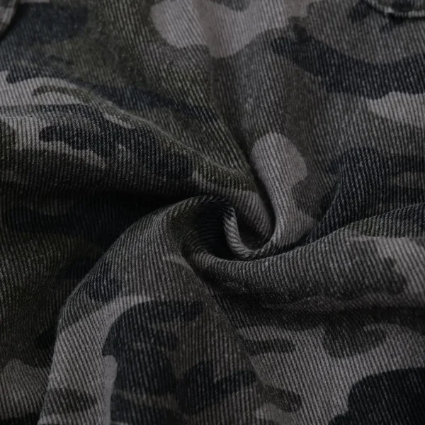 Multi-Functional 250gsm Camouflage Print Twill Shorts 100% Cotton Anti-Pill Anti-Static  Outdoor Hunting Shorts for Men - Image 2