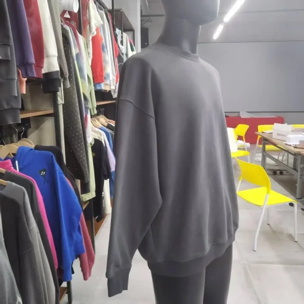 Autumn and Winter Trendy Men's Sweatshirt  Thick Oversized Crew Neck 3D Embroidery New Style Clothing - Image 2