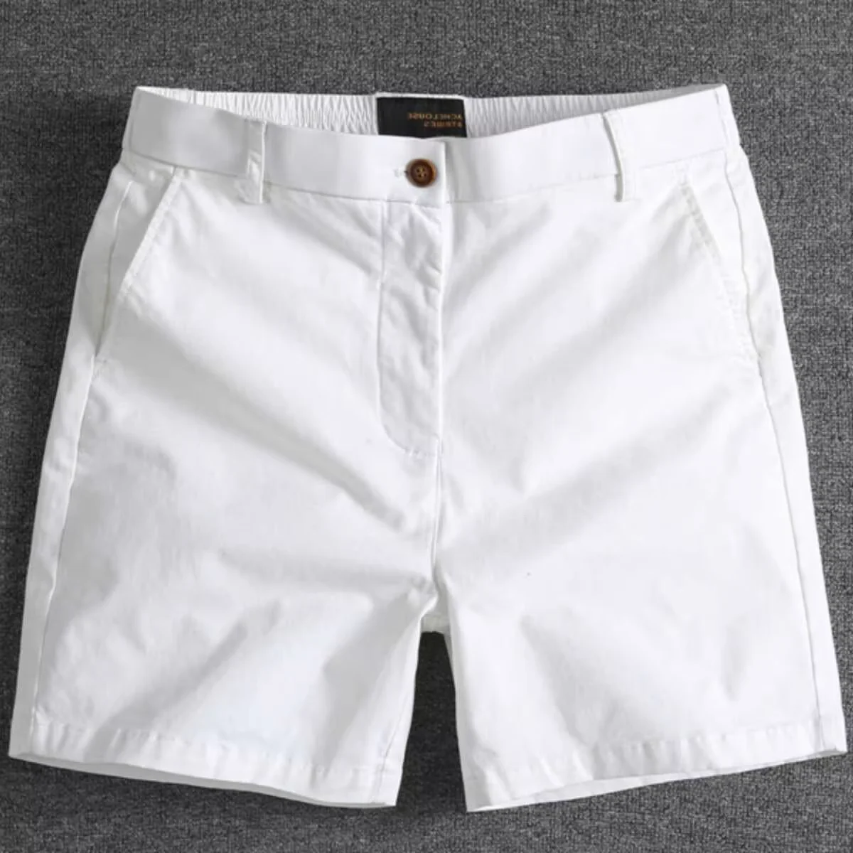 American Retro Men’s Summer Casual Three-Quarter Stretch Shorts 100% Cotton Solid Color Mid Waist Digital Printing Hot Shorts