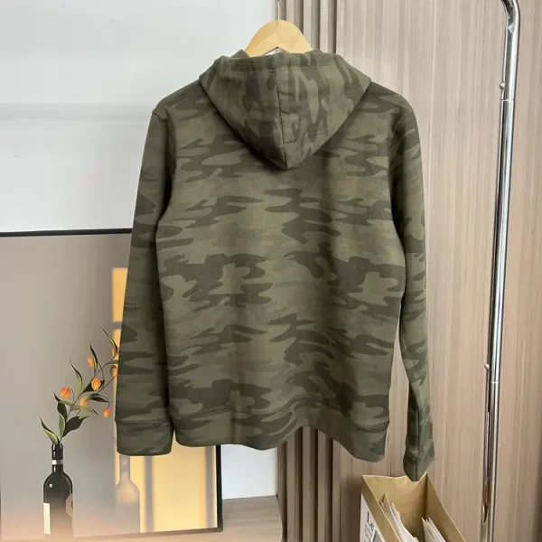 Luxury Men's Oversize Heavy Weight Hoodie Jacket Camouflage Hooded Kapuzenpullover - Image 4